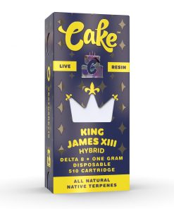 Alternative view of cake delta 8 live resin 1G cartridge