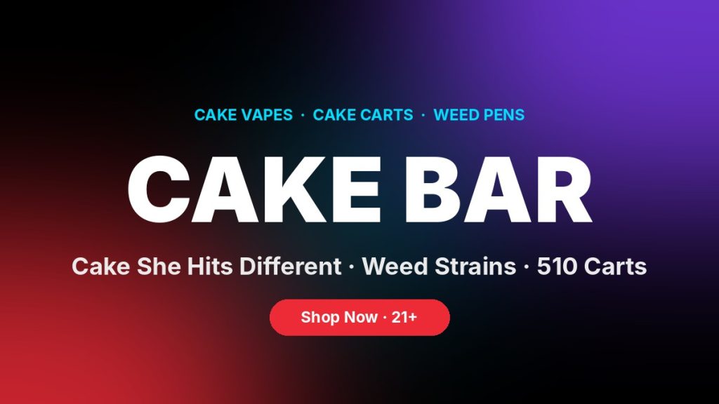 Cake Bar shop for Cake vapes, Cake carts and weed pens